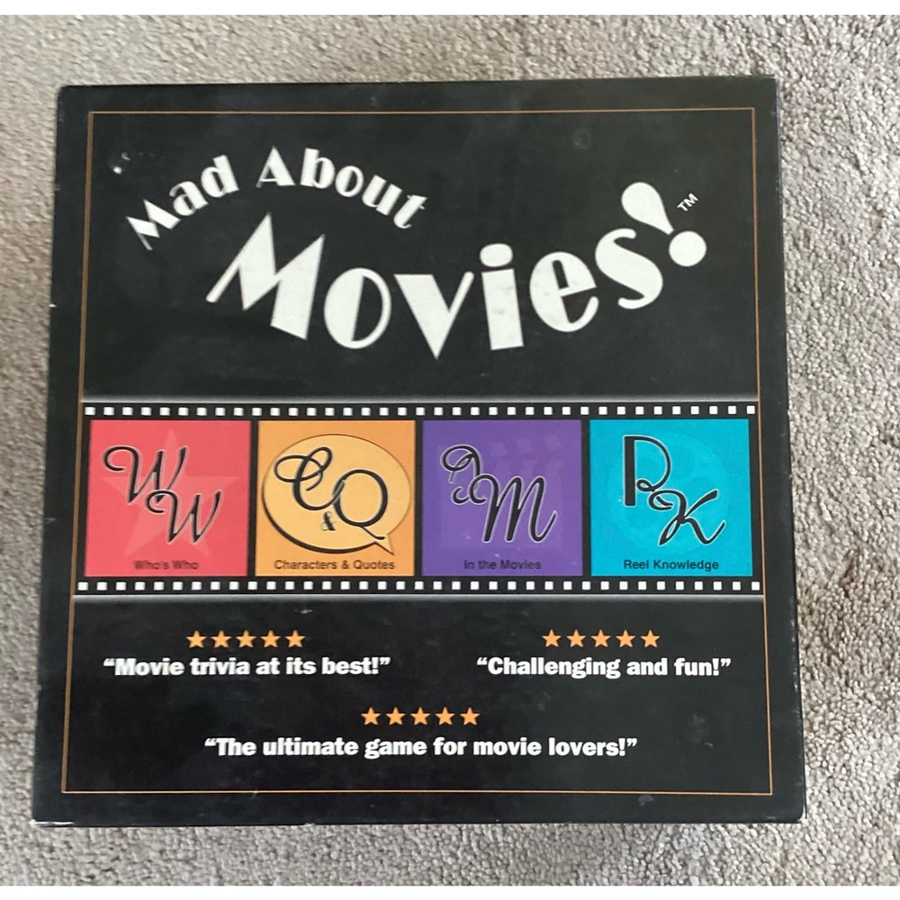 Parklife Games Mad About Movies Trivia Game